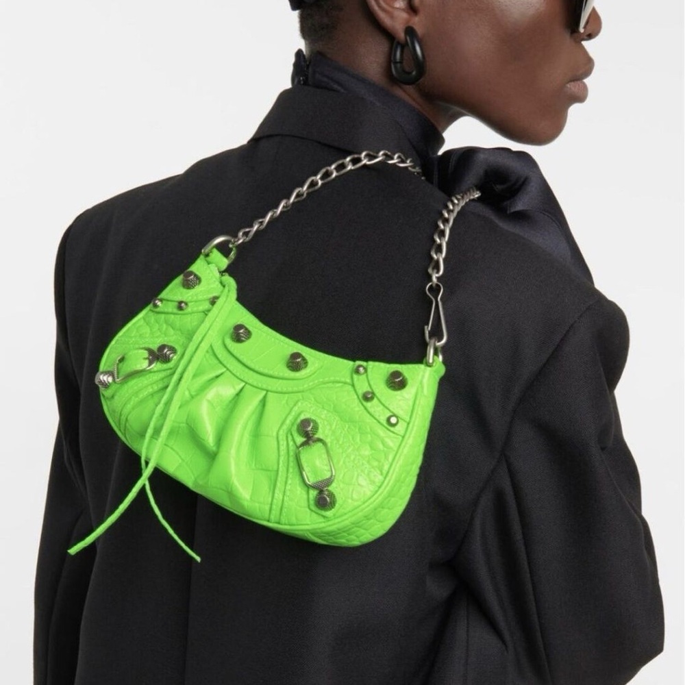 Balenciaga Le Cagole Mini Bag in Acid Green - Picture 3 of 16